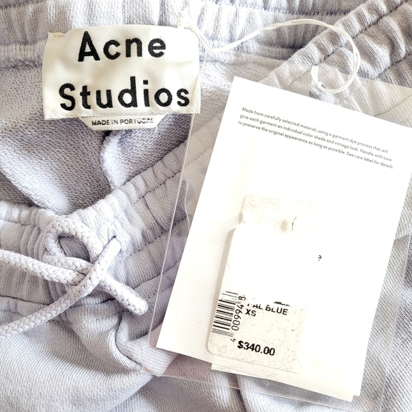 Acne Studios Merce Cunningham Dance Pale Blue Track Pant Sweatpants NWT Size XS - Picture 15 of 16